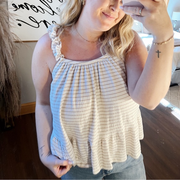 Time and Tru Striped Tank Top - Picture 1 of 2